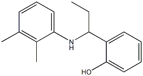 2-{1-[(2,3-dimethylphenyl)amino]propyl}phenol Structure