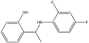 2-{1-[(2,4-difluorophenyl)amino]ethyl}phenol Structure