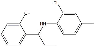 2-{1-[(2-chloro-4-methylphenyl)amino]propyl}phenol Structure