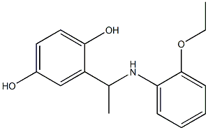 2-{1-[(2-ethoxyphenyl)amino]ethyl}benzene-1,4-diol Structure