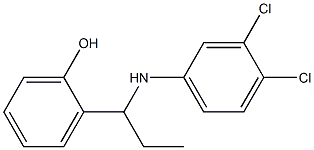2-{1-[(3,4-dichlorophenyl)amino]propyl}phenol 구조식 이미지