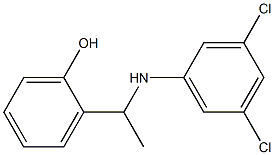 2-{1-[(3,5-dichlorophenyl)amino]ethyl}phenol 구조식 이미지