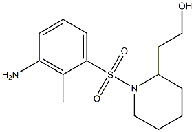 2-{1-[(3-amino-2-methylbenzene)sulfonyl]piperidin-2-yl}ethan-1-ol 구조식 이미지