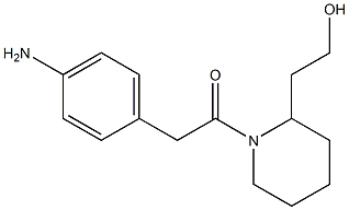 2-{1-[(4-aminophenyl)acetyl]piperidin-2-yl}ethanol 구조식 이미지