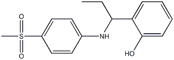 2-{1-[(4-methanesulfonylphenyl)amino]propyl}phenol 구조식 이미지