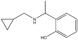 2-{1-[(cyclopropylmethyl)amino]ethyl}phenol Structure