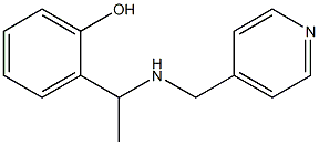 2-{1-[(pyridin-4-ylmethyl)amino]ethyl}phenol Structure