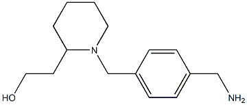 2-{1-[4-(aminomethyl)benzyl]piperidin-2-yl}ethanol 구조식 이미지