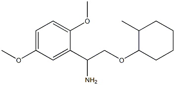 2-{1-amino-2-[(2-methylcyclohexyl)oxy]ethyl}-1,4-dimethoxybenzene Structure