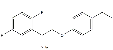 2-{1-amino-2-[4-(propan-2-yl)phenoxy]ethyl}-1,4-difluorobenzene 구조식 이미지