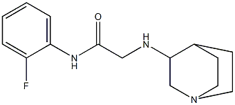 2-{1-azabicyclo[2.2.2]octan-3-ylamino}-N-(2-fluorophenyl)acetamide 구조식 이미지
