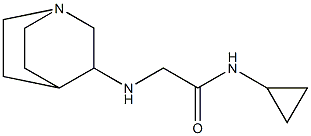 2-{1-azabicyclo[2.2.2]octan-3-ylamino}-N-cyclopropylacetamide 구조식 이미지