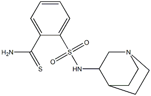 2-{1-azabicyclo[2.2.2]octan-3-ylsulfamoyl}benzene-1-carbothioamide Structure