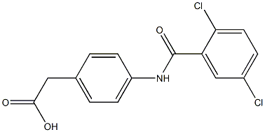 2-{4-[(2,5-dichlorobenzene)amido]phenyl}acetic acid 구조식 이미지