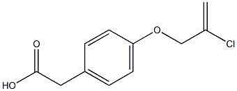 2-{4-[(2-chloroprop-2-en-1-yl)oxy]phenyl}acetic acid Structure