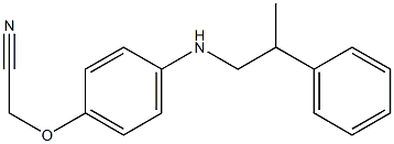 2-{4-[(2-phenylpropyl)amino]phenoxy}acetonitrile Structure