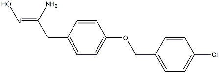 2-{4-[(4-chlorophenyl)methoxy]phenyl}-N'-hydroxyethanimidamide Structure