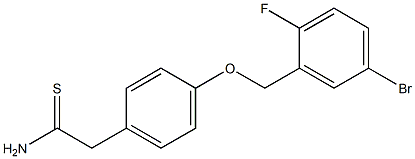 2-{4-[(5-bromo-2-fluorophenyl)methoxy]phenyl}ethanethioamide 구조식 이미지