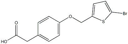 2-{4-[(5-bromothiophen-2-yl)methoxy]phenyl}acetic acid 구조식 이미지