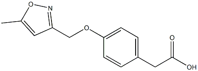 2-{4-[(5-methyl-1,2-oxazol-3-yl)methoxy]phenyl}acetic acid Structure