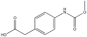 2-{4-[(methoxycarbonyl)amino]phenyl}acetic acid Structure