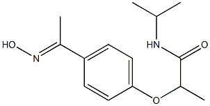 2-{4-[1-(hydroxyimino)ethyl]phenoxy}-N-(propan-2-yl)propanamide Structure