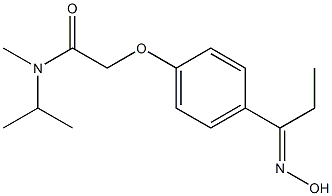 2-{4-[1-(hydroxyimino)propyl]phenoxy}-N-methyl-N-(propan-2-yl)acetamide 구조식 이미지