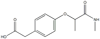 2-{4-[1-(methylcarbamoyl)ethoxy]phenyl}acetic acid 구조식 이미지