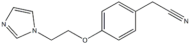 2-{4-[2-(1H-imidazol-1-yl)ethoxy]phenyl}acetonitrile 구조식 이미지