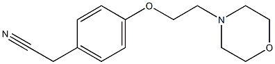 2-{4-[2-(morpholin-4-yl)ethoxy]phenyl}acetonitrile 구조식 이미지