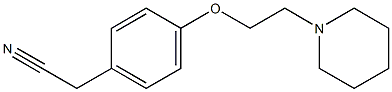 2-{4-[2-(piperidin-1-yl)ethoxy]phenyl}acetonitrile 구조식 이미지