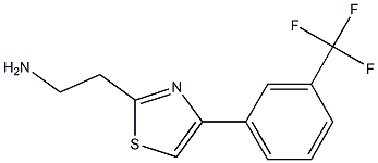 2-{4-[3-(trifluoromethyl)phenyl]-1,3-thiazol-2-yl}ethanamine 구조식 이미지
