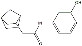 2-{bicyclo[2.2.1]heptan-2-yl}-N-(3-hydroxyphenyl)acetamide Structure