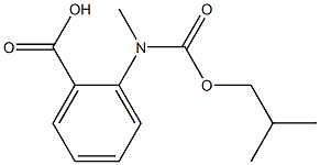 2-{methyl[(2-methylpropoxy)carbonyl]amino}benzoic acid Structure