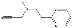 2-{methyl[2-(pyridin-2-yl)ethyl]amino}acetonitrile Structure