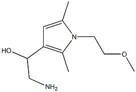 2-amino-1-[1-(2-methoxyethyl)-2,5-dimethyl-1H-pyrrol-3-yl]ethanol 구조식 이미지