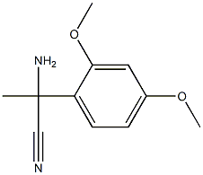 2-amino-2-(2,4-dimethoxyphenyl)propanenitrile Structure