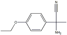 2-amino-2-(4-ethoxyphenyl)propanenitrile 구조식 이미지