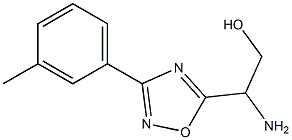 2-amino-2-[3-(3-methylphenyl)-1,2,4-oxadiazol-5-yl]ethan-1-ol Structure