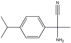 2-amino-2-[4-(propan-2-yl)phenyl]propanenitrile Structure