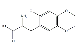 2-amino-3-(2,4,5-trimethoxyphenyl)propanoic acid 구조식 이미지