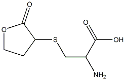 2-amino-3-[(2-oxooxolan-3-yl)sulfanyl]propanoic acid Structure