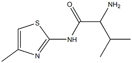 2-amino-3-methyl-N-(4-methyl-1,3-thiazol-2-yl)butanamide 구조식 이미지