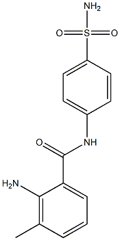 2-amino-3-methyl-N-(4-sulfamoylphenyl)benzamide 구조식 이미지