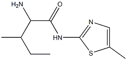 2-amino-3-methyl-N-(5-methyl-1,3-thiazol-2-yl)pentanamide 구조식 이미지