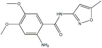 2-amino-4,5-dimethoxy-N-(5-methylisoxazol-3-yl)benzamide Structure