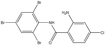 2-amino-4-chloro-N-(2,4,6-tribromophenyl)benzamide 구조식 이미지