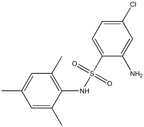 2-amino-4-chloro-N-(2,4,6-trimethylphenyl)benzene-1-sulfonamide 구조식 이미지