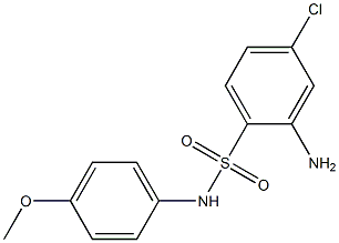 2-amino-4-chloro-N-(4-methoxyphenyl)benzene-1-sulfonamide 구조식 이미지