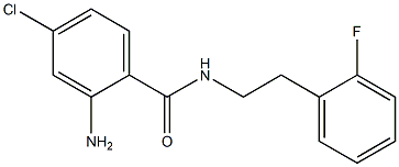 2-amino-4-chloro-N-[2-(2-fluorophenyl)ethyl]benzamide 구조식 이미지